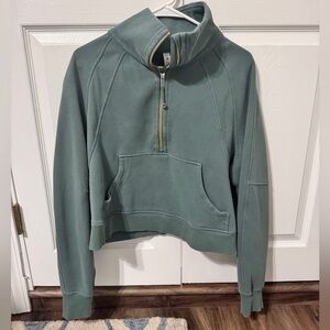 Scuba oversized funnel neck half zip